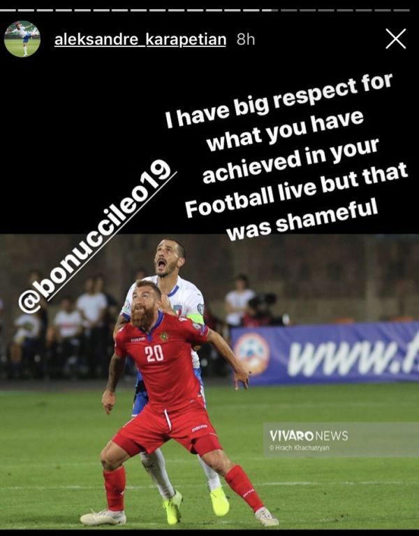 کاراپتیان کار بونوچی شرمآور بود