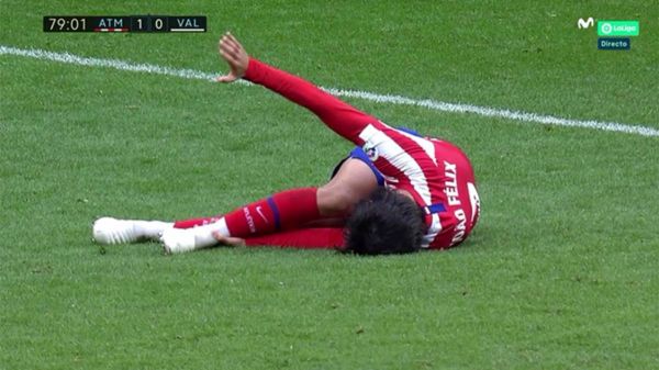  مصدومیت ژائو،ده نفره شدن اتلتیکو وتساوی مقابل والنسیا