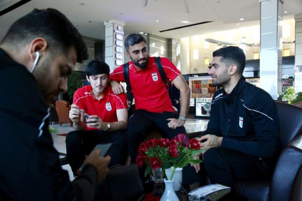  کاروان تیم ملی ایران برای دیدار با عراق راهی اردن شد