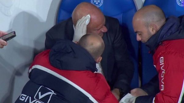  وقتی سر سرمربی مالت در بازی تیمش با اسپانیا شکست