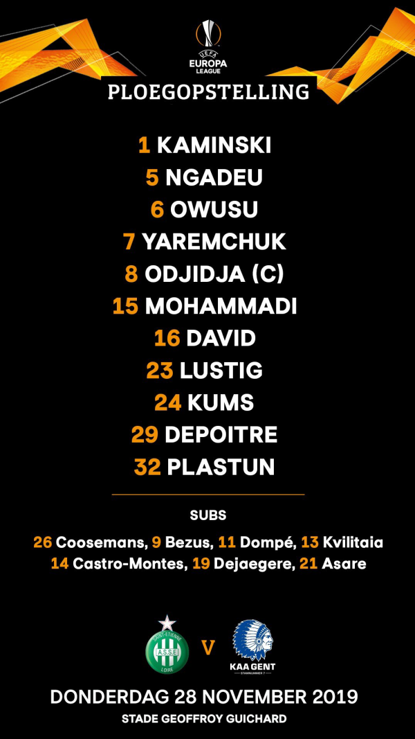  ترکیب خنت مقابل سن اتین مشخص شد حضور محمدی در ترکیب اصلی