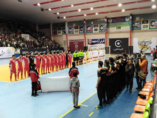  تورنمنت فوتسال مشهد  استقبال گسترده هواداران و حضور خداداد عزیزی
