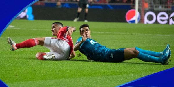  شکست زنیت 10 نفره مقابل بنفیکا  آزمون گل به خودی زد؛ تیم روسی حذف شد