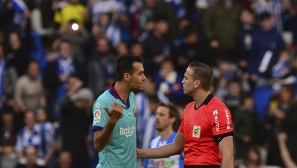  انتقاد تند بوسکتس  داور خطا را دید ولی نخواست سوت بزند