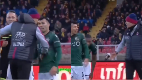  جنجال تازه گری مدل  درگیری با سرمربی تیمش درجریان بازی