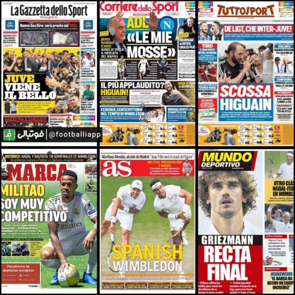  عناوین روزنامه های اروپایی، پنجشنبه 20 تیر 98