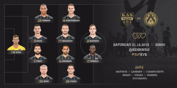 لیگ فوتبال بلژیک ابراهیمی در ترکیب یوپن مقابل کورتریک