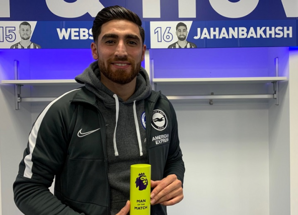 جهانبخش برترین بازیکن دیدار برایتون - چلسی