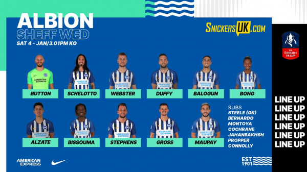  جام حذفی انگلیس  نیمکت نشینی علیرضا جهانبخش در دیدار برایتون مقابل شفیلد ونزدی