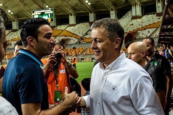 حضور اسکوچیچ در تمرین فولاد دیدار سرمربی تیم ملی با نکونام