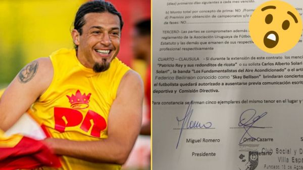 بند عجیب در قرارداد بازیکن اروگوئهای غیبت در بازیها برای تماشای کنسرت