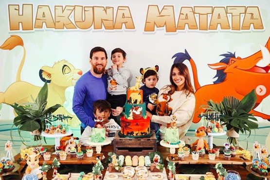  جشن تولد متفاوت فرزند سوم مسی و آنتونلا