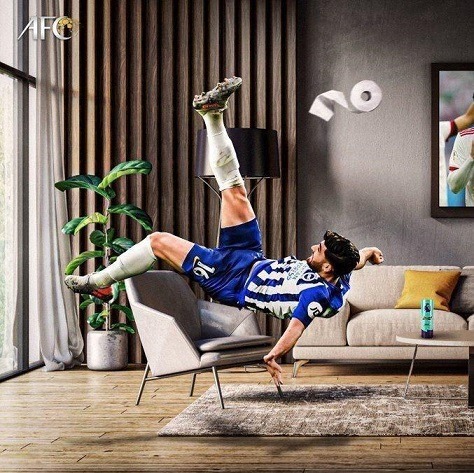 شوخی جالب AFC با برگردان علیرضا جهانبخش کنفدراسیون فوتبال آسیا به دلیل شیوع ویروس کرونا شوخی جالبی با جهانبخش بازیکن ایرانی تیم برایتون انجام داده است تصویر برگردان جهانبخش در بازی با چلسی که یکی از ده عکس زیبای این فصل لیگ برتر جزیره بود