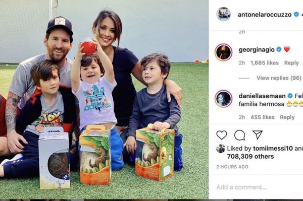  وقتی نامزد رونالدو برای همسر مسی کامنت می‌گذارد