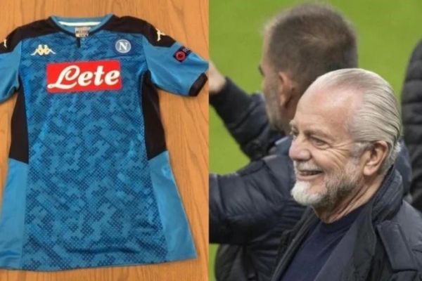 قرار دادن پیراهن بازیکن ناپولی در حراجی و خرید آن توسط مدیر باشگاه