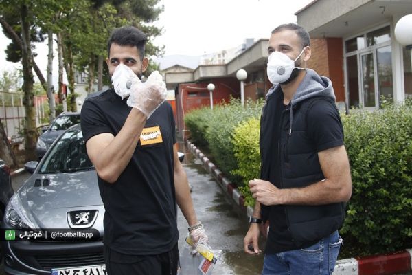  گزارش تصویری حضور بازیکنان پرسپولیس در آزمایش تشخیص کوید 19 - چهارشنبه 31 اردیبهشت 1399