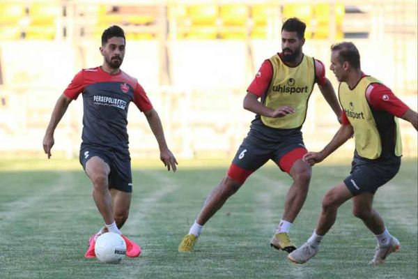 گزارش تمرین پرسپولیس پیگیری تمرینات تاکتیکی در شهید کاظمی
