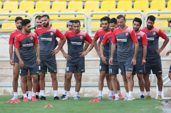  گزارش تمرین پرسپولیس  انصاری تنها غایب تمرین