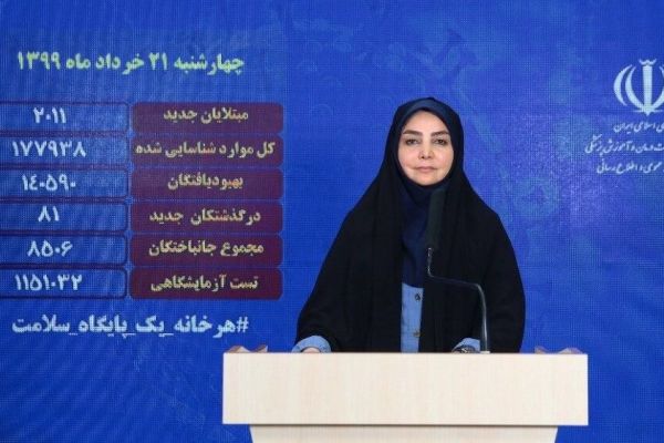 لاری 2011 بیمار جدید مبتلا به کرونا در ایران شناسایی شد