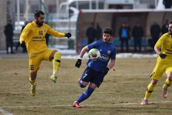 لیگ دسته اول فوتبال پایان هفته بیستونهم با تساوی داماش و فجر سپاسی