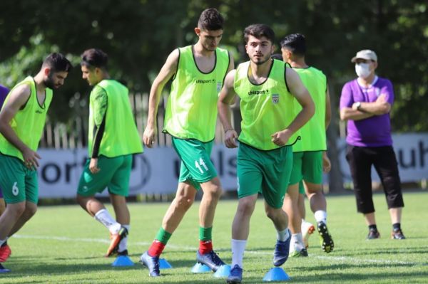 ادامه تمرينات تيم ملى جوانان در مركز ملى فوتبال