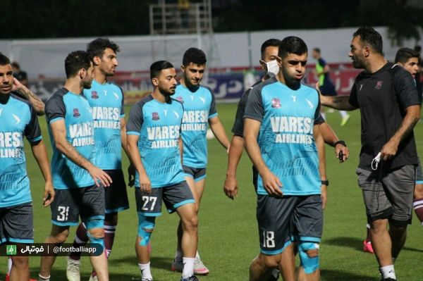 گزارش تصویری گرم کردن بازیکنان نساجی و ذوب آهن