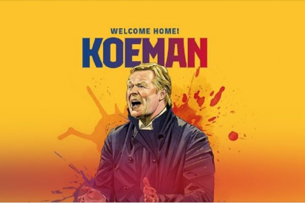 خوشآمدگویی رسمی سایت بارسلونا به رونالد کومان