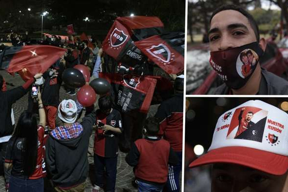 تظاهرات هواداران نیولز اولدبویز برای لیونل مسی؛ به تیم دوران کودکیات بیا