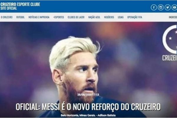  سایت کروزیرو برای دقایقی خبر خرید مسی را اعلام کرد