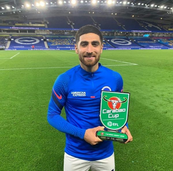  علیرضا جهانبخش به عنوان بهترین بازیکن دیدار برایتون با پورتموث انتخاب شد