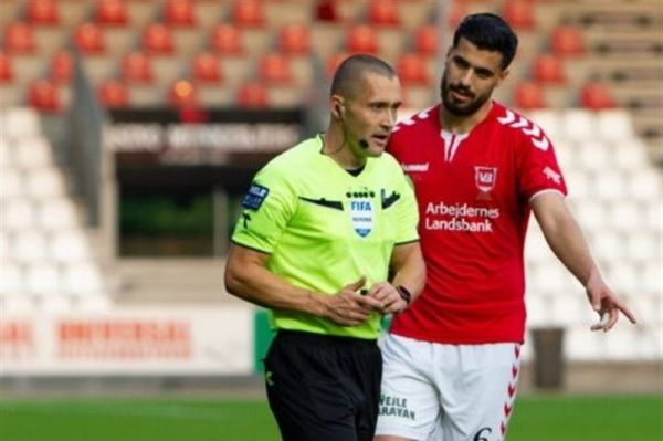  سعید عزت‌اللهی در تیم منتخب هفته لیگ دانمارک