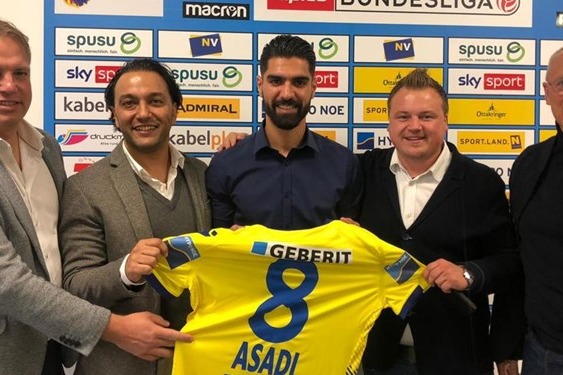  قرارداد رضا اسدی با تیم اتریشی امضا شد + تصاویر