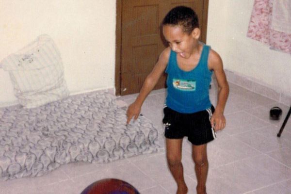 عکس کودکی جالب نیمار جونیور در برزیل