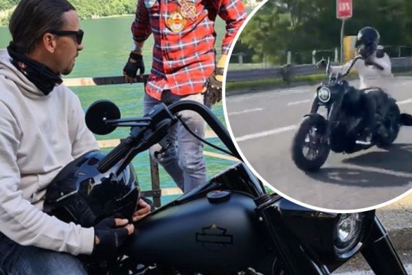  عکس؛ زلاتان ابراهیموویچ سوار بر موتور هارلی دیویدسون