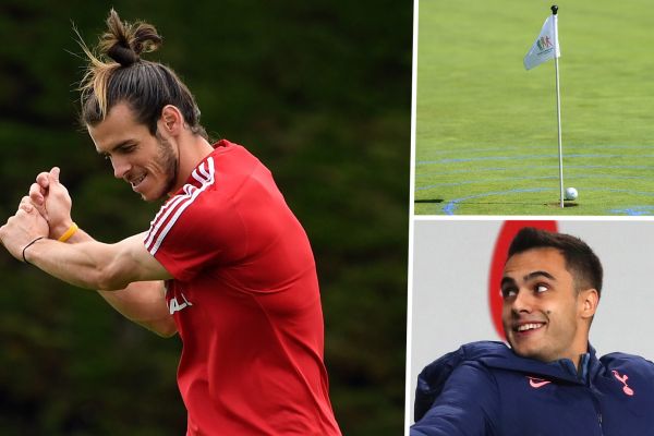 رگیلون تاتنهام سوراخ گلف در زمین تمرین برای بیل تدارک دید