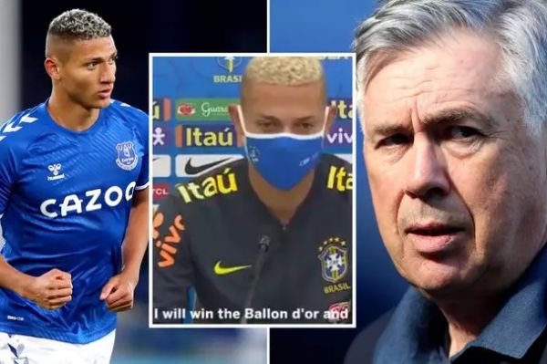 مهاجم اورتون آنچلوتی به من گفته میتوانم توپ طلا برنده شوم