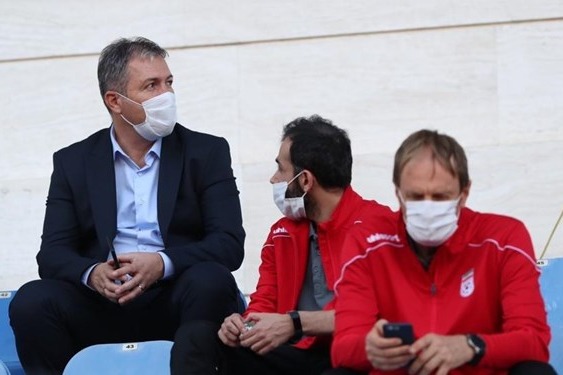  کادر فنی تیم ملی در دیدار پیکان و آلومینیوم اراک