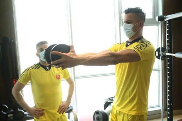 بدنسازی پرسپولیسیها در هتل زمان تمرین تاکتیکی سرخ پوشان مشخص شد + تصاویر