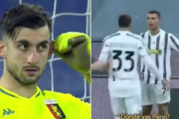 ماجرای کل کل رونالدو و دروازهبان جنوا هنگام پنالتی چه بود