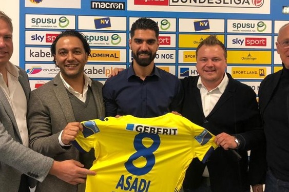 لیگ فوتبال اتریش شکست سن پولتن با حضور ۱۳ دقیقه ای اسدی