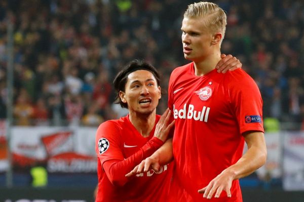  تبریک هالند به مینامینو پس از پیروزی درخشان برابر پالاس