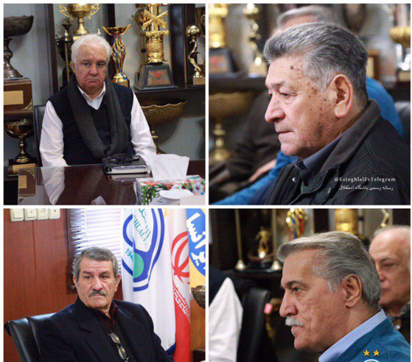 جلسه خلیلزاده با پیشکسوتان استقلال