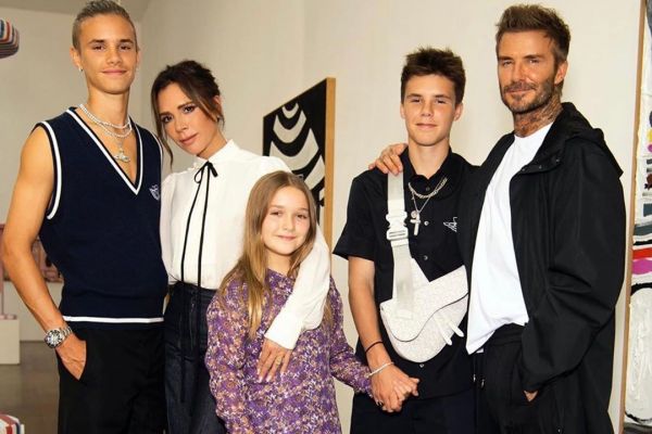  تیپ جالب خانواده دیوید بکام در هفته مد لندن