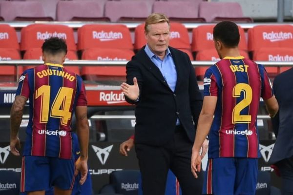  مقایسه امتیاز از دست دادن‌های بارسلونای کومان با کیکه ستین