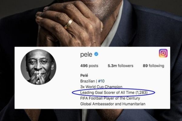  کری اینستاگرامی پله برای لیونل مسی بر سر رکورد