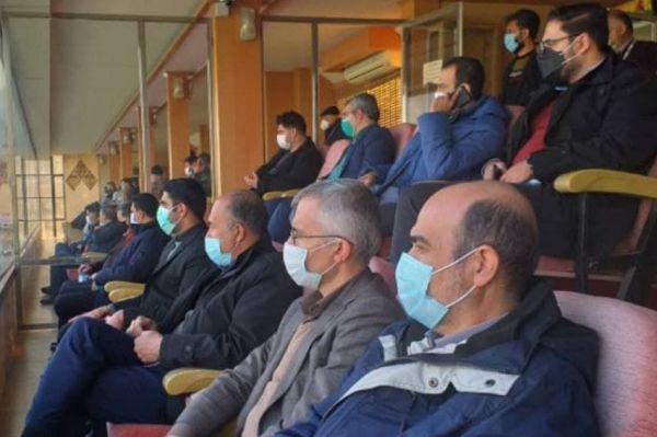  حاشیه بازی ذوب‌آهن و تراکتور  مدیران کارخانه ذوب آهن تماشاگر ویژه مسابقه