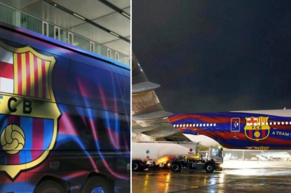 بحران مالی بارسلونا باعث شد تا به جای هواپیما با اتوبوس سفر کنند