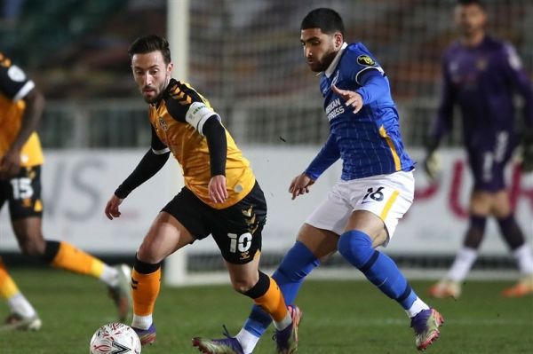 جام حذفی انگلیس صعود برایتون به دور چهارم در ضربات پنالتی جهانبخش ۷۱ دقیقه بازی کرد