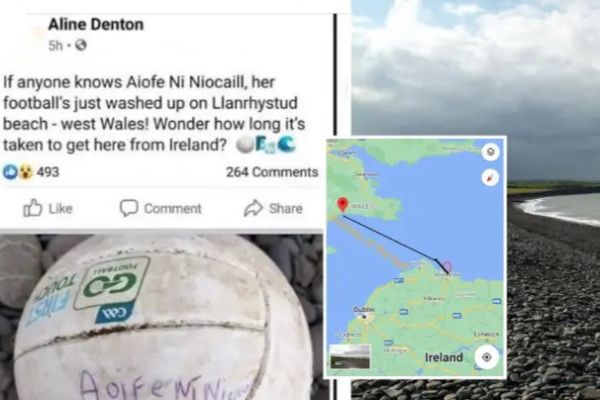 توپ فوتبال گمشدهای که پس از سفری هفت روزه به دختربچه 10 ساله رسید