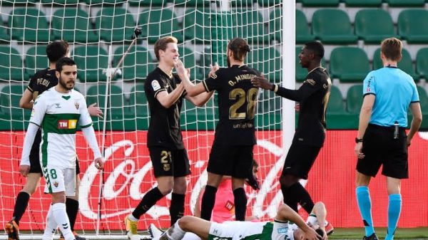  الچه 0-2 بارسلونا؛ تعقیب اتلتیکو و رئال مادرید ادامه دارد